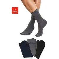 H.I.S Basicsocken (Packung, 3-Paar) mit weicher Viskose