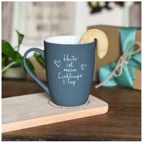 Spruchreif® Tasse SOFT-TOUCH-Tasse mit beidseitiger Gravur, Geschenke für die Familie