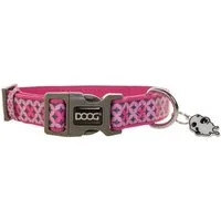 DOOG Hunde-Halsband Halsband Toto pink/schwarze Sterne