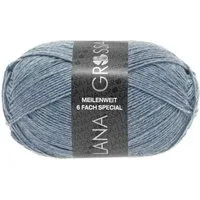 LANA GROSSA Meilenweit 6-fach 150g Unito Häkelwolle, 390 m