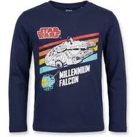 Star Wars Langarmshirt Star Wars Millennium Falcon Kinder Jugend langarm Shirt 100% Baumwolle