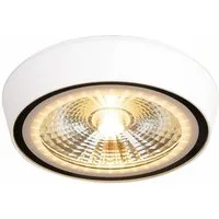 Licht-Trend LED Deckenstrahler LED Aufbauspot Santa Flat IP65 Weiß, Warmweiß