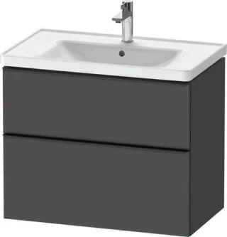 Duravit D-Neo Waschtischunterbau wandhängend Graphit Matt 784x452x625 mm - DE43550BD490000 DE43550BD490000