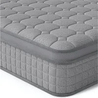 Taschenfederkernmatratze 7-Zonen Matratze 30cm hoch H3 Hybridmatratze Grau TT1, Vesgantti, 30 cm hoch, Öko-Tex, hohe Punktelastizität