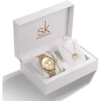 Tidy Schmuckset Shengke SK 0059-3 Luxus-Geschenkuhr-Set: Uhr, Halskette & Armband