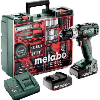 Metabo Akku-Schlagbohrschrauber SB 18 L Set Mobile Werkstatt - Kunststoffkoffer - 18V 2x2Ah Li-Power - 602317870