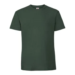 Fruit of the Loom Herren Iconic Premium Ringspun Baumwolle T-Shirt (Flasche grün)