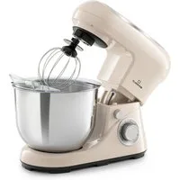 Klarstein Küchenmaschine mit Kochfunktion Bella Pico 2G Küchenmaschine 1300W 1,7 PS 6 Stufen 5L Edelstahl, 1300 W, 5 l Schüssel, Knetmaschine Teigmaschine Teigknetmaschine Rührmaschine Standmixer