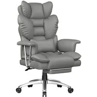 ZAISZE Bürostuhl Ergonomischer Bürostuhl mit Ruhefunktion, 136° Neigung (Spar-Set), Arretierbare Rückenlehne, klappbare Fußstütze, Belastbarkeit: 150 kg