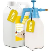 INSIGO Insektenspray Ameisen Spray gegen Ameisen, Larven & Eier, 2 l, 2000 ml, Kombi-Set, 1-St., mit 2 Liter Drucksprüher (dieser ohne Inhalt), biozidfreie Formel, auf Wasserbasis, geruchsarm, brennt / ätzt nicht