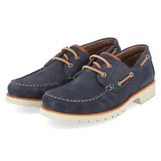 Panama Jack Bootsschuhe BOAT C12 - Gr. 40 - Blau - Rauleder