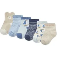 HUGGIES babywear Socken HGHB 6PK SOCK (Packung, 6-Paar) mit Motiven