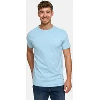 Indicode T-Shirt Herren Kloge Shirt Tee Herrenshirt mit dezentem Label-Detail auf der Brust