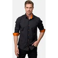 Rusty Neal Langarmhemd mit trendigem Farbkontrast