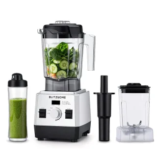[EU Direct] BlitzHome® BH-207C/ BH-200D Professional 1600W Countertop Blender 6-Leaf Blade Smoothie & Ice Crushing Blend