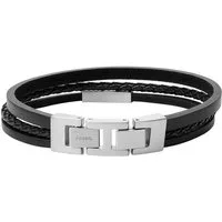 Fossil Armband Schmuck Geschenk Edelstahl Leder VINTAGE CASUAL