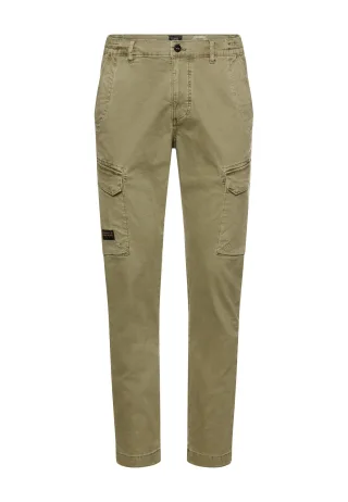 camel active - Cargohose mit elastischem Bund deep olive - Gr. - 30
