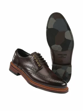 Gordon & Bros Herren Goldwert-Budapester Braun Obermaterial, Futter und Decksohle: Rindleder