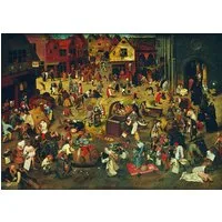 Bluebird Puzzle Puzzle Pieter Bruegel the Elder - The Fight Between Carnival and Lent, 1559, Puzzleteile