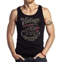 GASOLINE BANDIT® Tanktop für Biker Racer Motorrad Fans: Vintage Racer Team