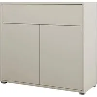 MIRJAN24 Kommode Gesita 2D1SZ (mit Schublade und zwei Drehtüren), Griffloses Öffnungssystem push to open, 100x40x93 cm
