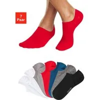 H.I.S Sneakersocken Herren Unsichtbare Füßlinge, Kurz Sneaker Socken (Packung, 7-Paar, No Show) invisible und gerippt