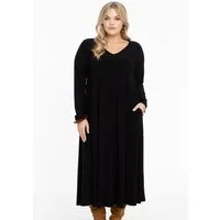 YOEK Maxikleid Damen Kleid Große Größen
