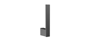 emco loft Reservepapierhaltersenkrecht für 1 Rolle, schwarz/chrom, 050500501 050500501