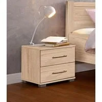 priess Nachtkonsole Husum Nachtkonsole in premium Qualität Schlafzimmer Schrank, mit 2 Schubkästen Nachtschrank Beistellschrank Nachtschränkchen