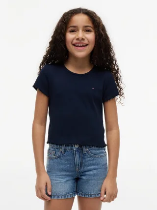 ESSENTIAL RIB TOP SS Dark Blue - Gr. - 12