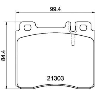 Hella Bremsbel?ge vorne Mercedes S-Klasse W140 2,8