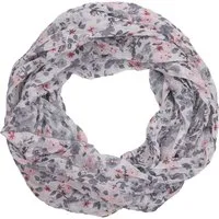 MIRROSI Loop Damen Schal mit Blümchen Muster, Weich, Schlauchschal, (ca.45x75cm, zweimal um den Hals wickelbar), Damen Halstuch ideal für Frühling, Sommer oder Herbst