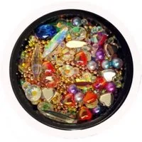 Sun Garden Nails Nageldesign Zubehör Nail Art Juwelen Strass Steine Mix Nr. 12 - Strasssteine - Pailletten