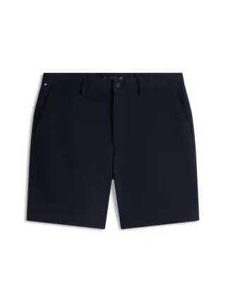 Tommy Hilfiger - Dover Chino-Shorts mit Flag-Stickerei blau - Gr. - 29