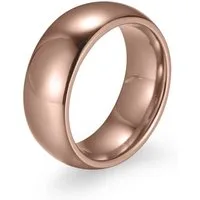 Zeeme Fingerring Edelstahl rosé-vergoldet 8mm breit