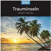 Wandkalender Trauminseln - KUNTH Broschurkalender 2027