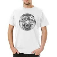 Urban Backwoods Print-Shirt Disco Light I Herren T-Shirt Oldies Music Musik Dance Mirror Ball (1-tlg) Starlight Techno Indie Electro