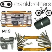 crankbrothers Fahrrad-Montageständer Crankbrothers Multi-19 Tool Fahrrad MTB Ebike Kettenieter Werkzeug GLD