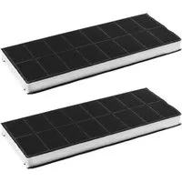 Trade-Shop Aktivkohlefilter 2x passend für Neff Z5143x0 Z5143x5 Z5121XO Z514XO Z5143X1 D2623W0, Zubehör für BSH-Gruppe 296178 00352953 00460028 - Ersatz für Dunstabzugshauben, Länge: ca. 425mm / Breite: ca. 170mm / Höhe: ca. 30mm