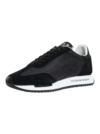 EA7 Mesh-Trainer Mit Großem Logo, Schwarz