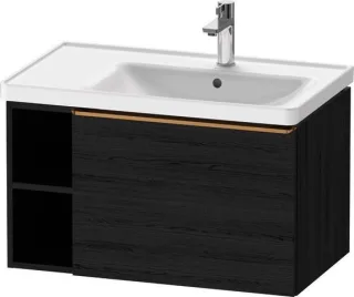 Duravit D-Neo Waschtischunterbau wandhängend Eiche Schwarz Matt 784x452x440 mm - DE4257004160000 DE4257004160000