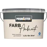 Primaster Wandfarbe Primaster Farbambiente Wandfarbe matt sand 2,5 L