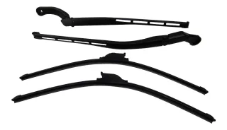 Soft Flat Scheibenwischer + Wischerarme zum UMRÜSTEN auf Flat Scheibenwischer für den Audi A6 4B C5