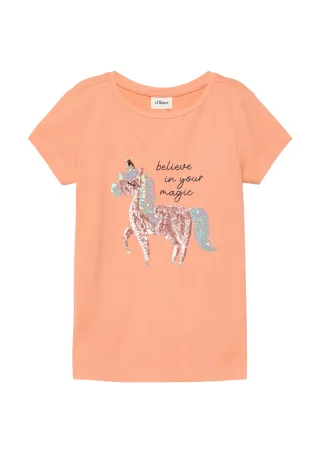 s.Oliver - T-Shirt orange - Gr. - 122