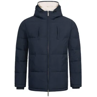 Alessandro Salvarini Herren Winter Steppjacke AS-457 – 2in1 Mit Herausnehmbarem Teddyfleece & Doppelkappe