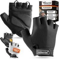 Valkental Fahrradhandschuhe Fingerlose Radhandschuhe für Herren & Damen Gepolstert rutschfest, weich & atmungsaktiv