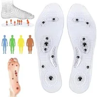 COOL-i ® Einlegesohlen Magnetische Akupressur-Einlegesohlen, Fußreflexzonen-Massage für Alltag und Freizeit