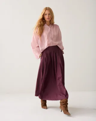 Summum - Skirt Taft light dark burgundy - Gr. - 36