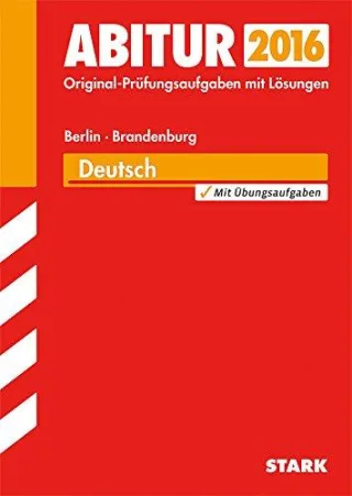 Abiturprüfung Berlin/Brandenburg - Deutsch