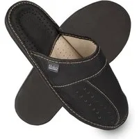 filsko Wolmar Herren Hausschuh (1 Paar, Obermaterial aus Leder) bis Schuhgröße 50, Pantoffeln, Slip-On